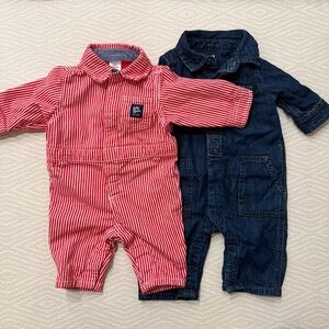 Oshkosh B’gosh Rompers 0-3 Months